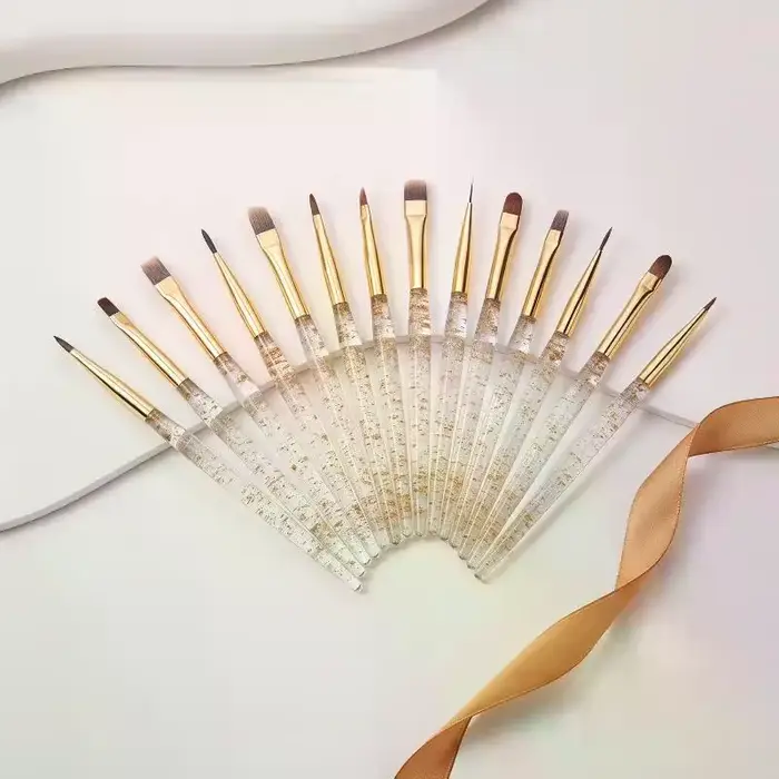 Stylos pour nail art en acrylique compatibles avec le gel UV pour un travail de détail de qualité professionnelle