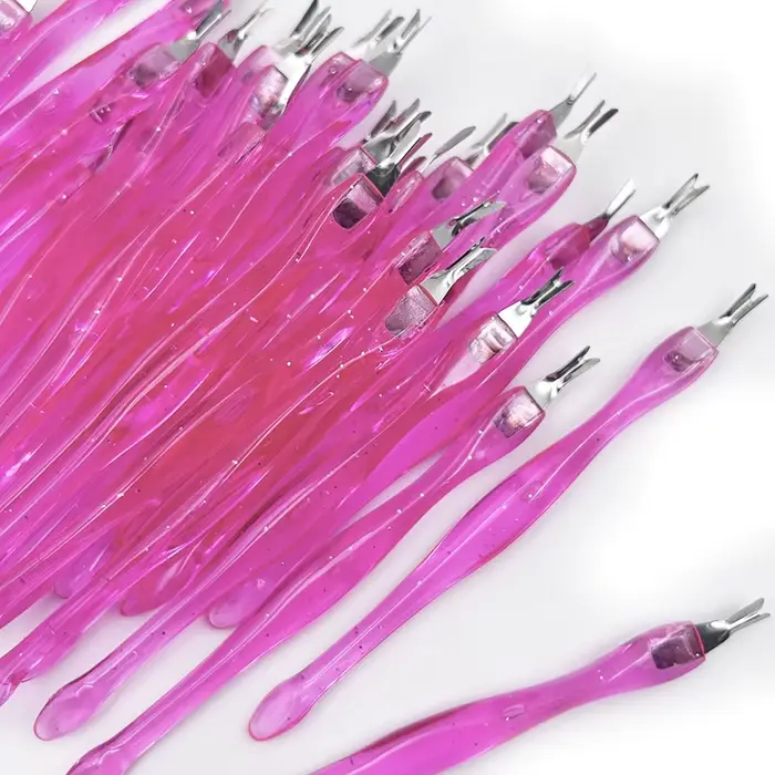 5/10/20/50Pcs dissolvant de peau morte Nail Art fourchette dissolvant de cuticules pince poussoir to