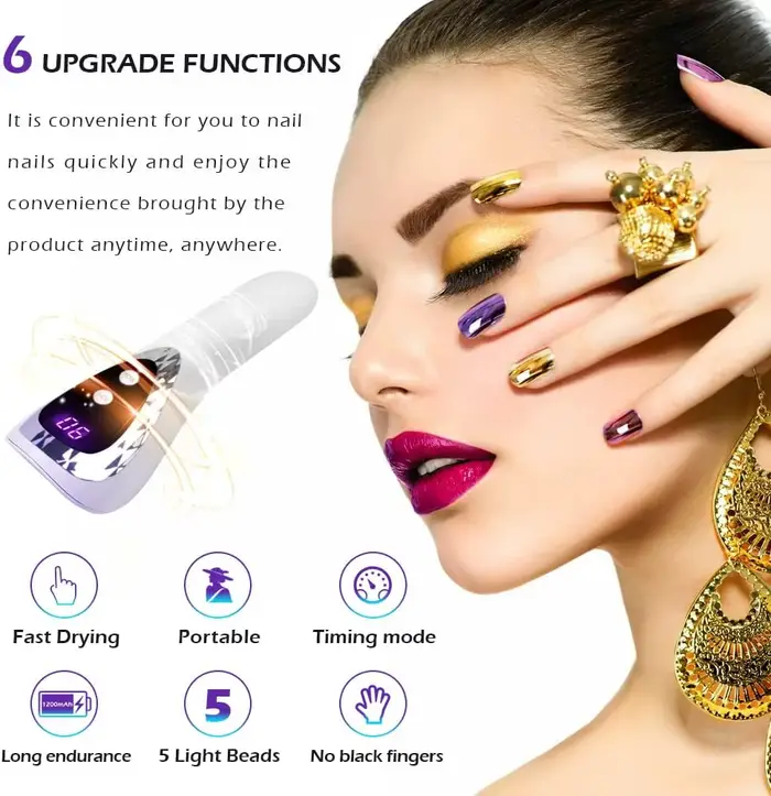 Lampe de polymérisation pour vernis Gel Rechargeable 18W
