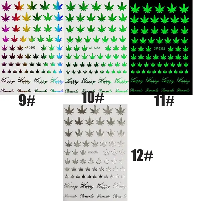 Autocollants adhésifs 3D pour Nail Art