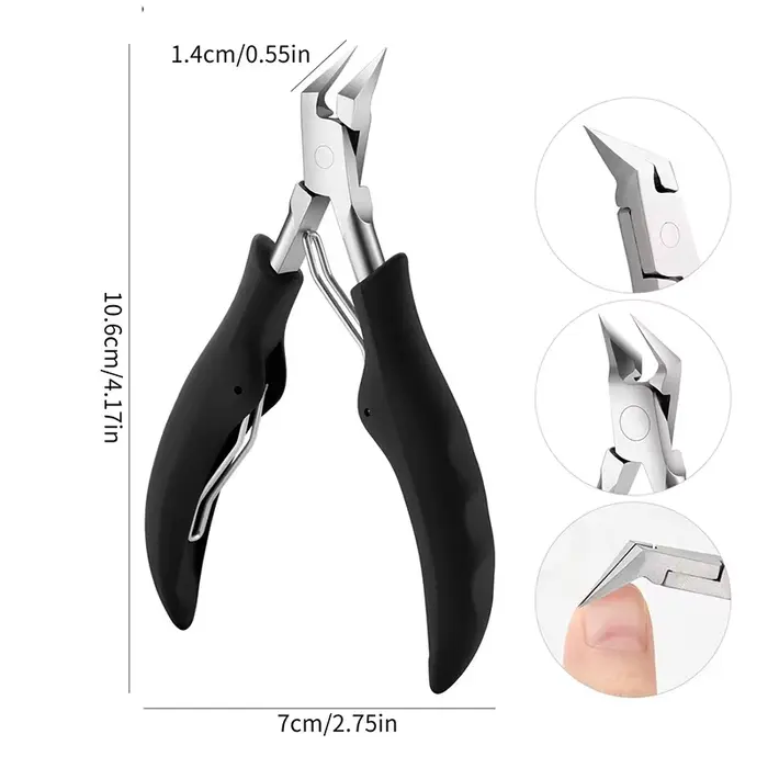 Coupe-ongles pointu pour pédicure et manucure