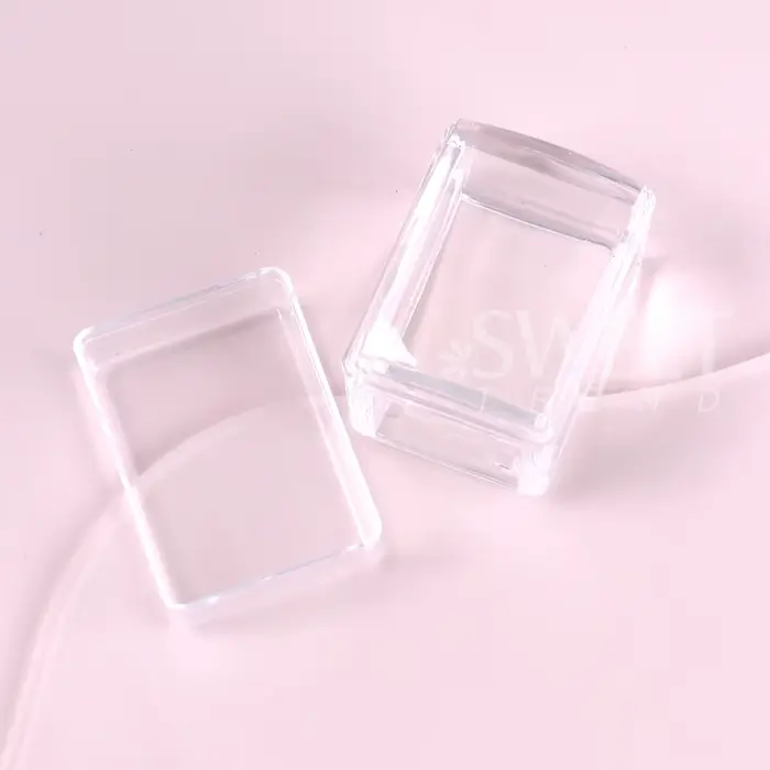 Kit de plaques d'estampage pour ongles carrés, manucure française, pochoir de vernis en Silicone Tra