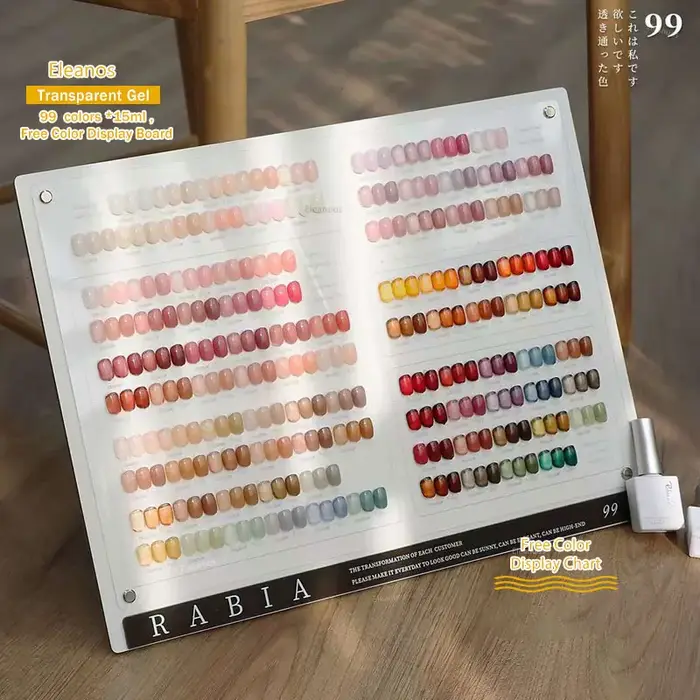 Eleanos nouveau Gel de glace 99 pièces ensemble de vernis à ongles Transparent magasin d'ongles spécial protection