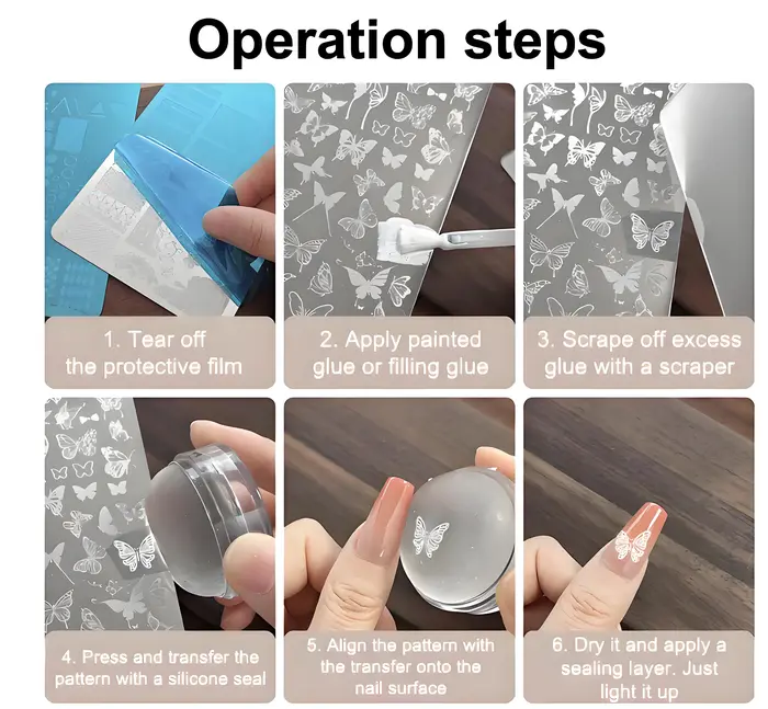 Plaques de stamping pour ongles style gothique