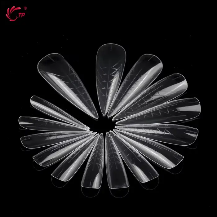 TP 75 pièces/150 pièces Stiletto double forme ongles acrylique construction rapide Gel moule couverture complète