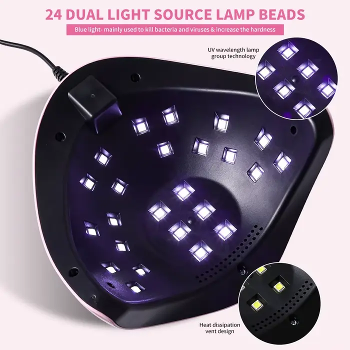 LIMEGIRL sèche-ongles UV Machine professionnelle 24 LED lampe de manucure UV lampe à ongles à usage 