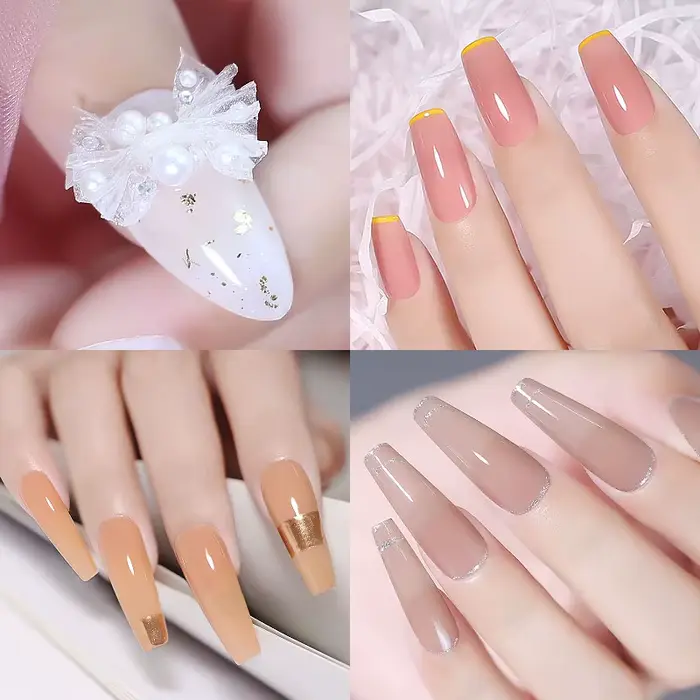Clou Beaute gelée couleur UV Gel manucure été rose nu Gel ongles arc-en-ciel fournitures pour les professionnels vernis Semi-permanent