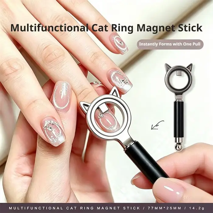 Bâtonnet aimanté double tête pour ongles effet œil de chat