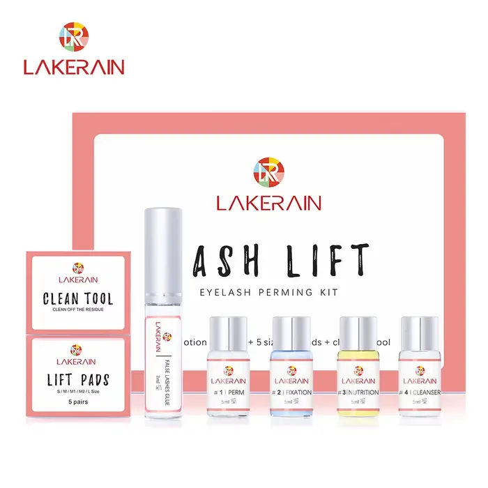 Kit de levage de cils semi-continu, rehausseur de cils, permanente, gratitude, fixation, colle, lase