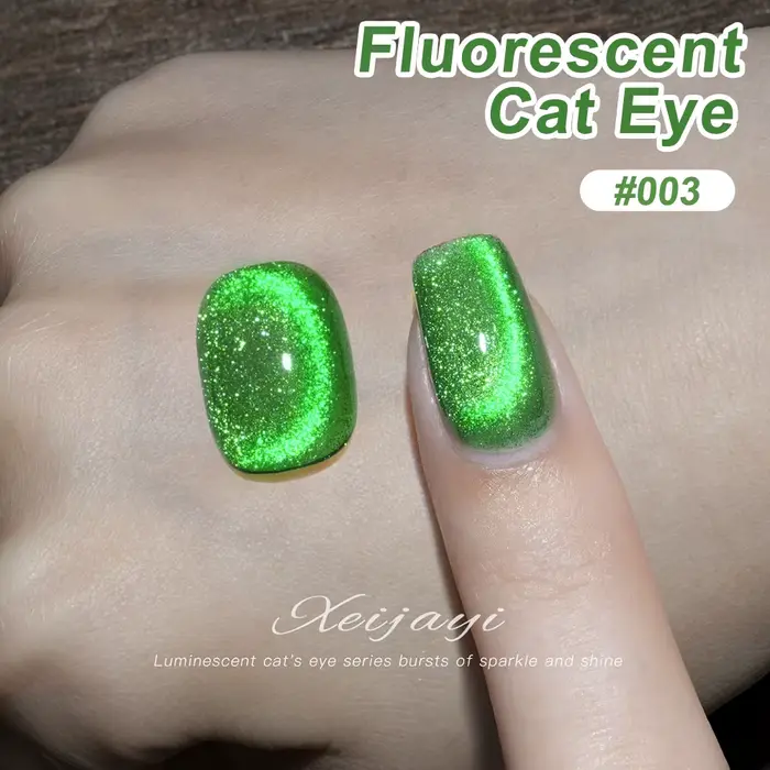 Vernis Gel Fluorescent yeux de chat 15ml cristaux de cristal Gel magnétique avec étincelles