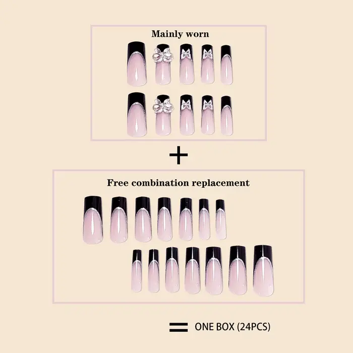 Faux ongles de luxe pour femmes et filles