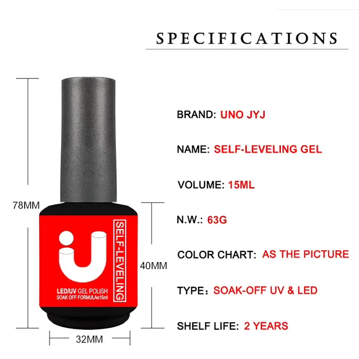 Vernis à ongles Gel auto-nivelant 15ml