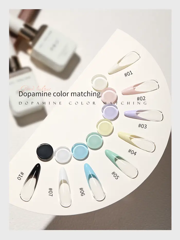 Colle pour vernis à ongles de Style français, 12ml, un deuxième nivellement, nouvelle haute Saturati