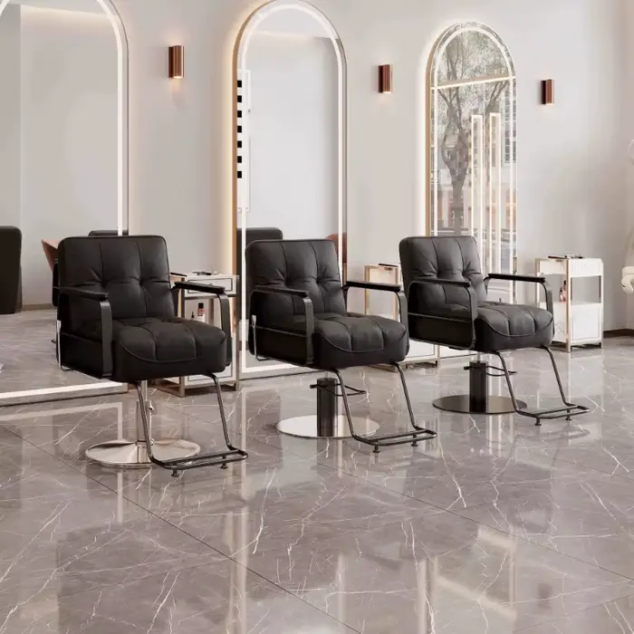 Fauteuil de Salon Moderne Tendance, Chaise de Salon de Beauté de Luxe Nordique, Fauteuil Vintage Élégant pour Manucure et Coiffure