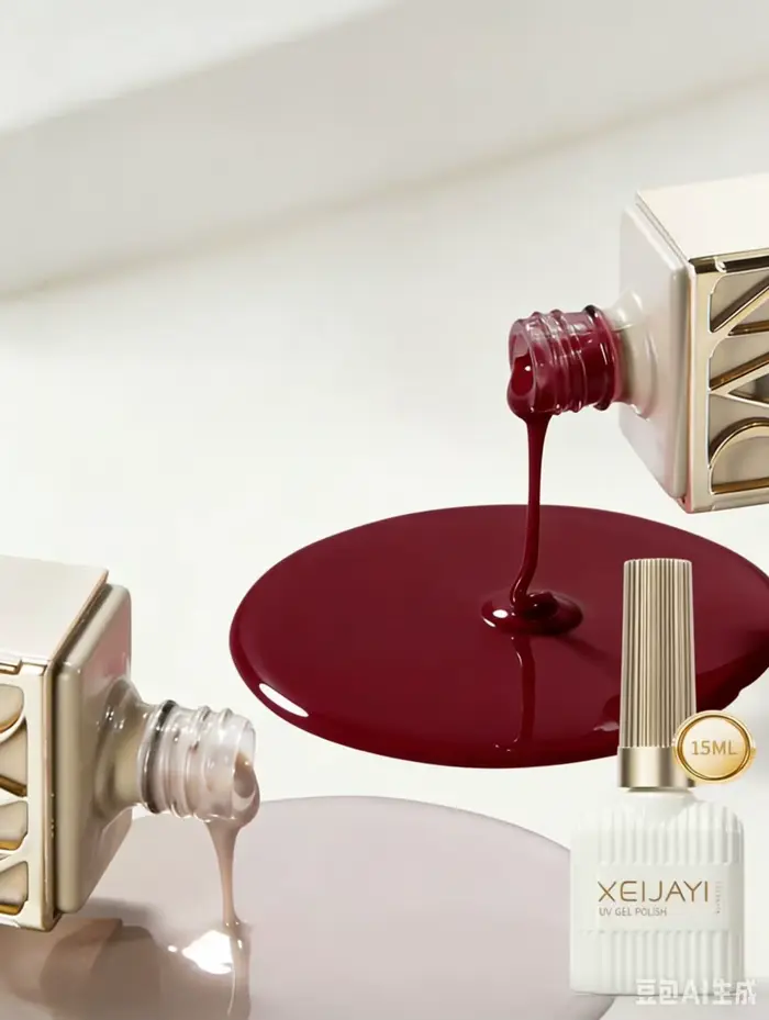 XEIJAYI15ML Vernis à ongles gel rouge vin