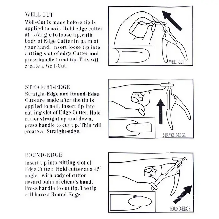 Stonego – coupe-bordure pour Nail Art rose