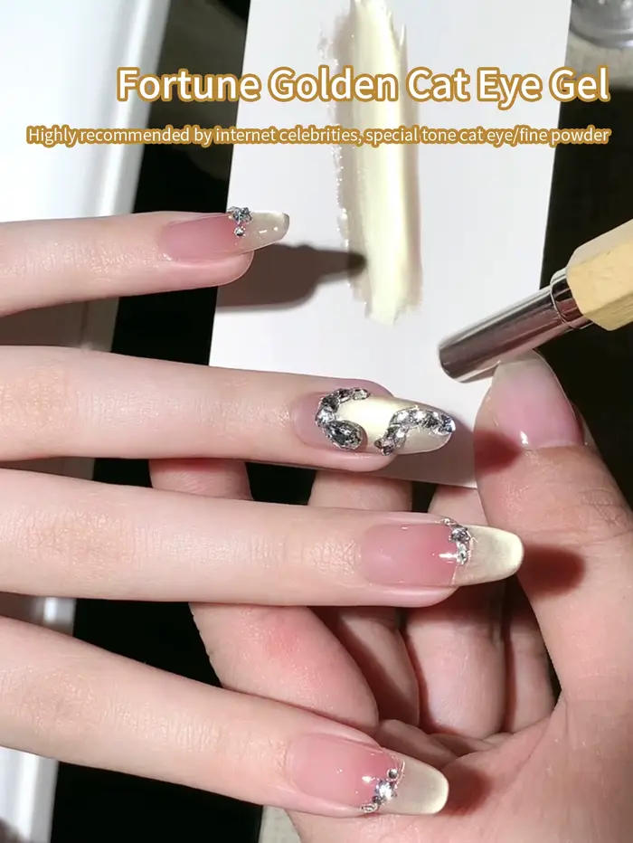 Vernis à ongles Gel magnétique chat doré