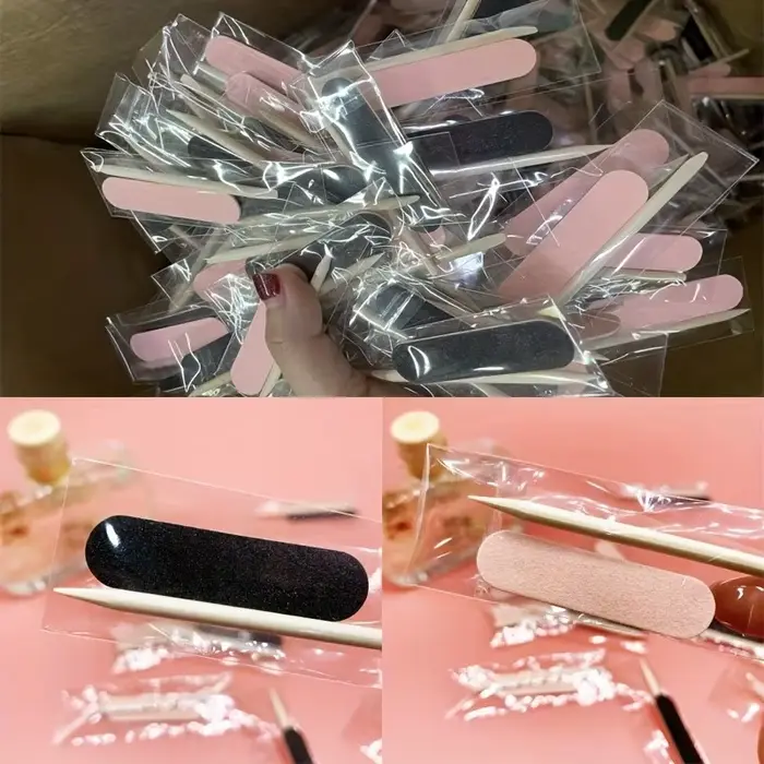 20 paquets d'outils et d'accessoires pour ongles comprenant des mini limes