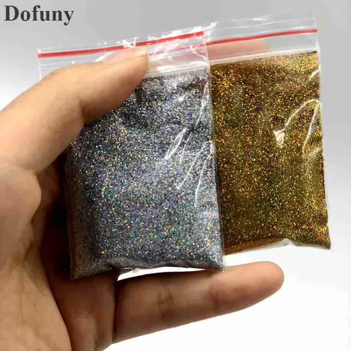 Poudre de paillettes Laser pour ongles