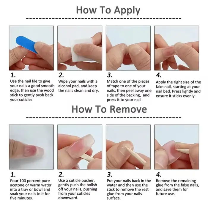 10 pièces français amande presse sur ongles fleur faux ongles portable Stick-on ongles faux ongles U