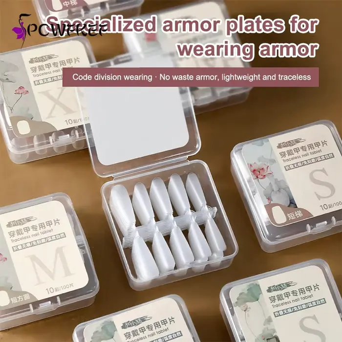 100 pièces/boîte faux ongles presse