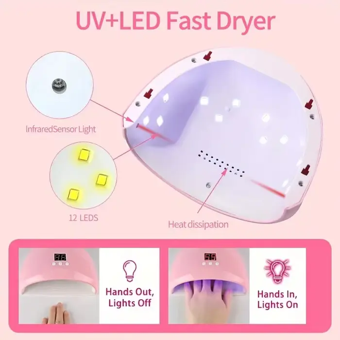 LINMANDA ensemble de manucure USB perceuse à ongles électrique Kit de lime de vernis avec lampe à LE