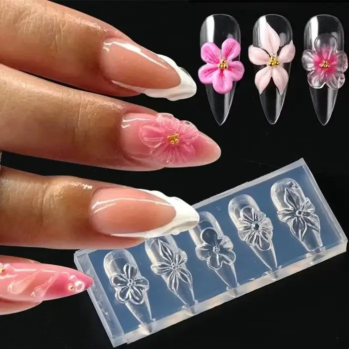 Moule en silicone 3D pour ongles