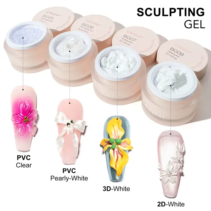Gel multifonctionnel CANNI 10 ml, gel sculptant 3D, sans TPO, sans PVC, gel de modelage, sans brûlur