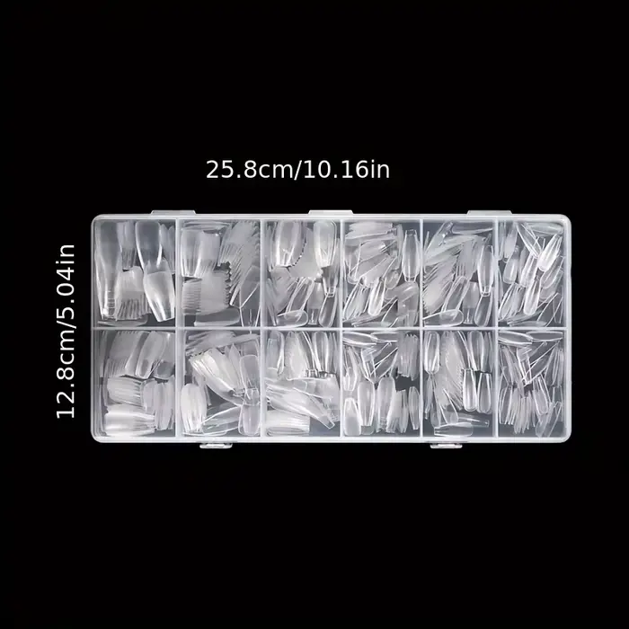 Embouts d'ongles en Gel doux, 600 pièces, cercueil à couverture complète, ovale en amande Ultra cour