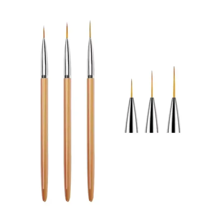 Pinceau à rayures en acrylique pour nail art