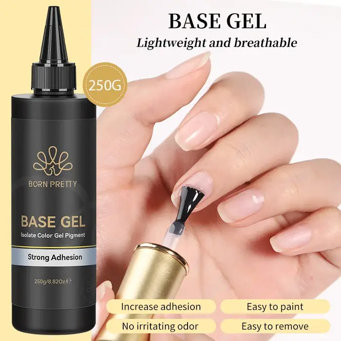 BORN PRETTY 250g Super couche de finition professionnelle Nail Art tremper