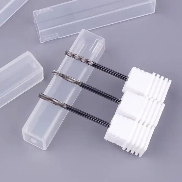 Foret à ongles professionnel en acier au tungstène, limes à ongles, vernis Gel, élimine les bavures 