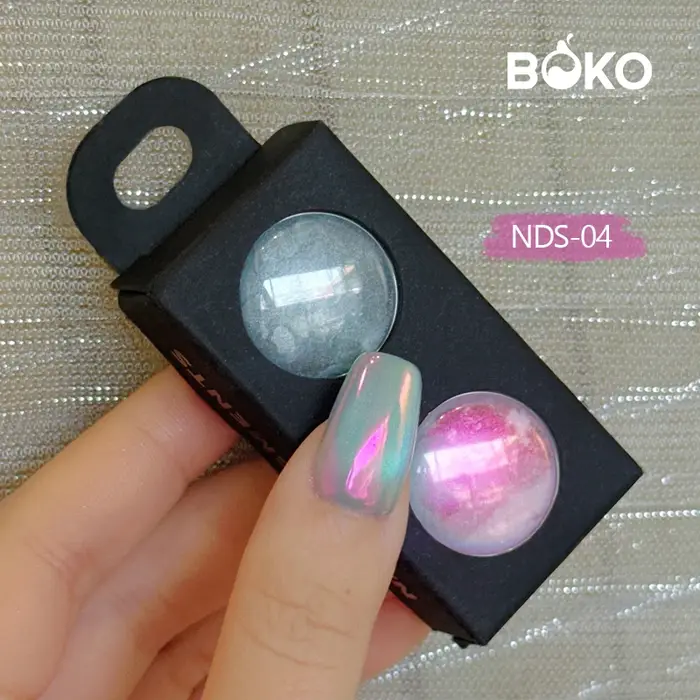 BOKO Nails Trends Aurora Cat eye Set Mirror Chrome Powder Rubbing Dust Nail Magnetic Pigment