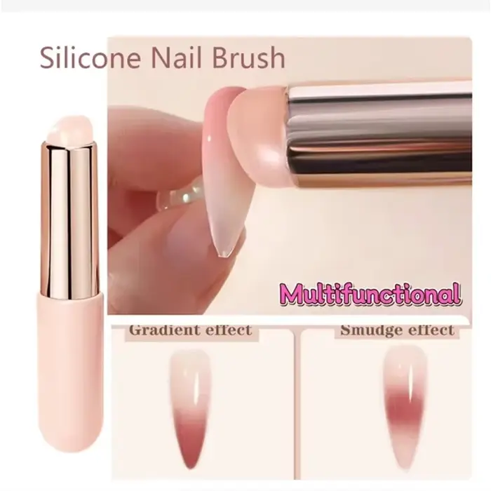 Brosse en Silicone pour Nail Art