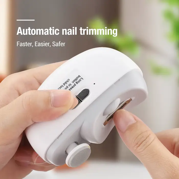 Coupe-ongles électrique avec fonction de ponçage et de polissage