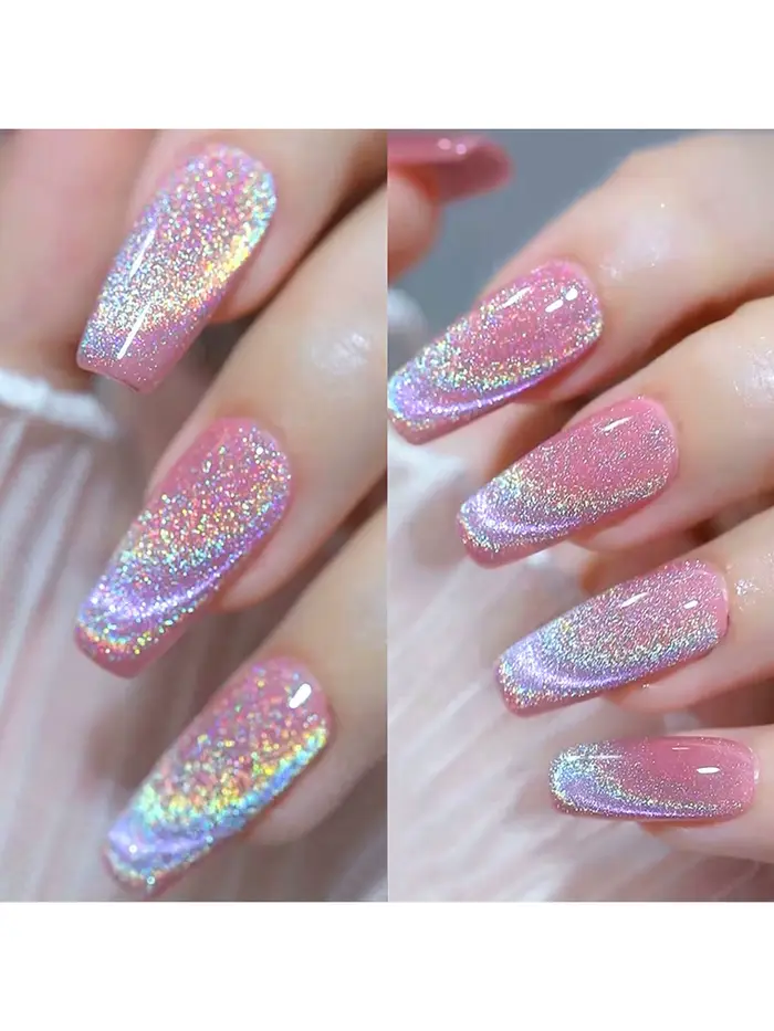 15ML arc-en-ciel oeil de chat vernis à ongles Gel photothérapeutique tremper les ongles Gel magnétiq
