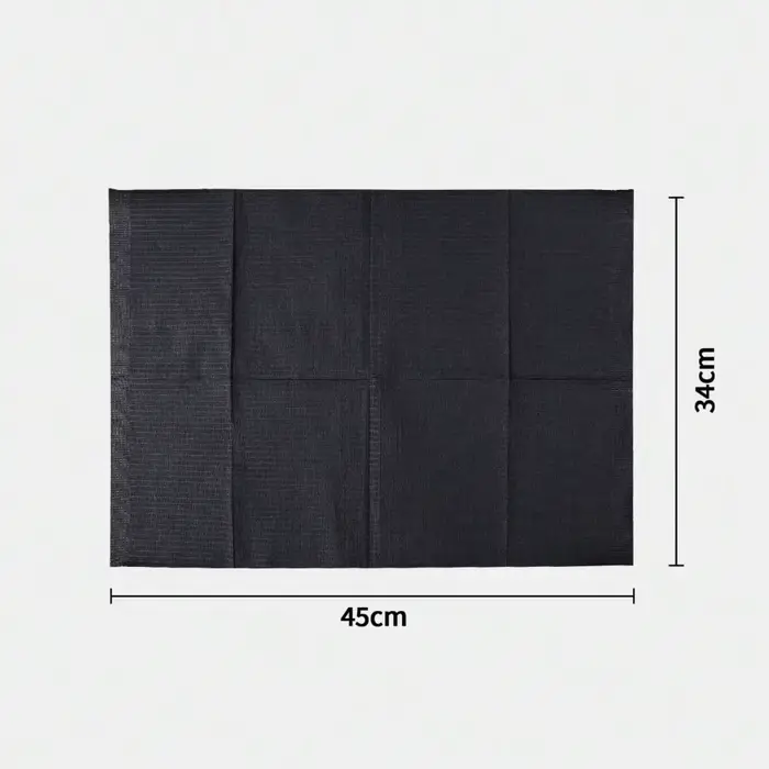 Tapis de table de manucure jetable noir