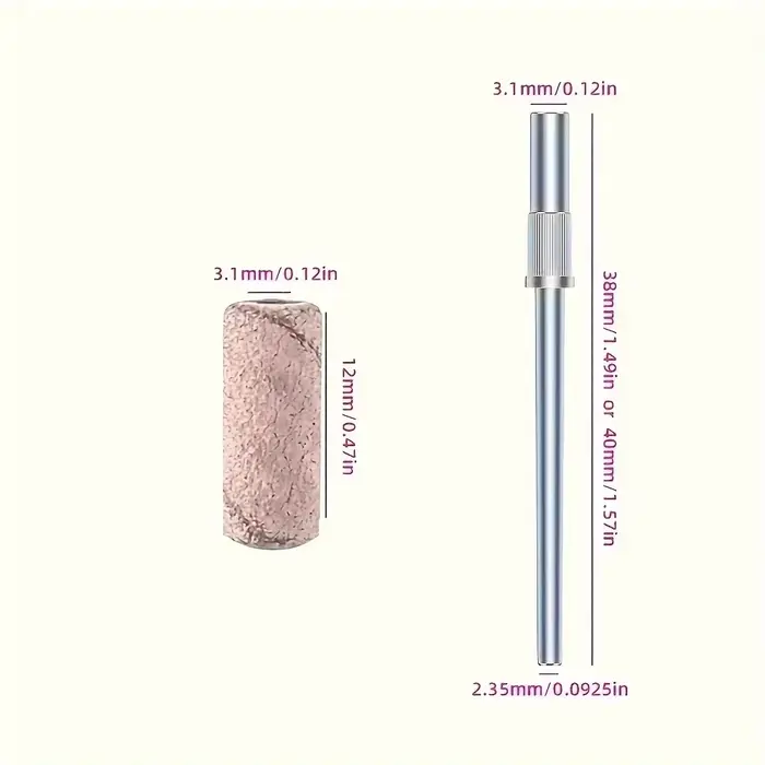 Bandes de ponçage professionnelles pour perceuse à ongles, 100 pièces, forets à ongles non parfumés