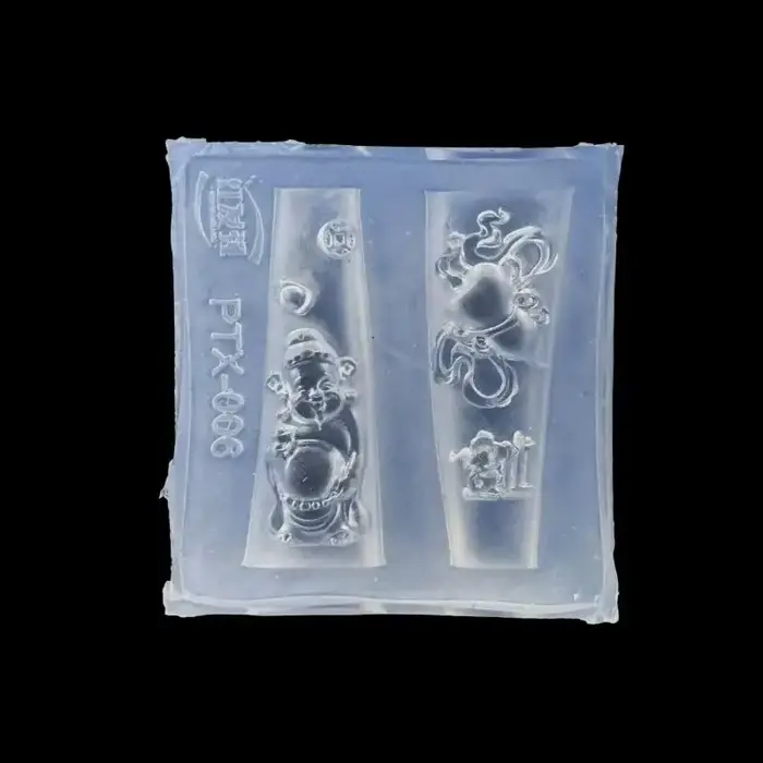 Moule acrylique 3D tête de bouddha dieu de la richesse