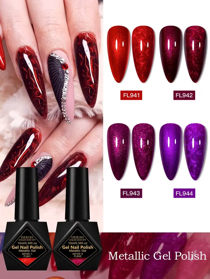 FOUR LILY – vernis à ongles Gel métallique