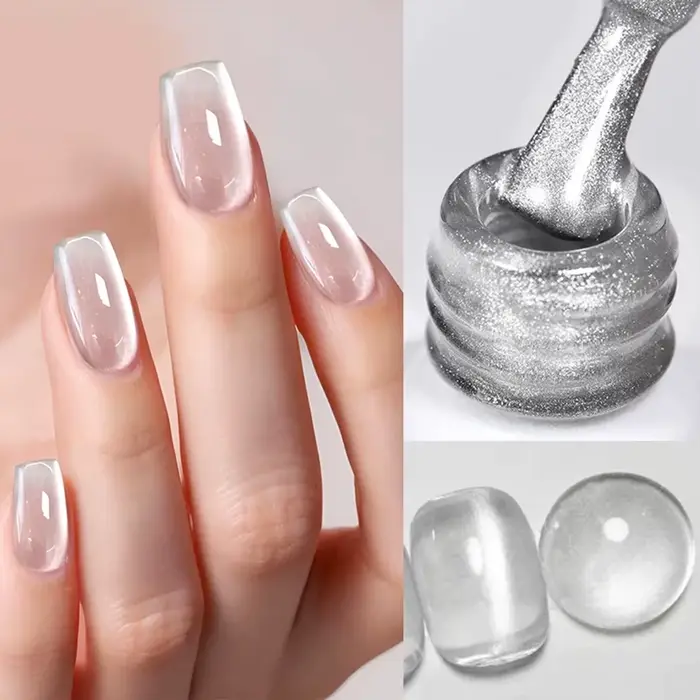 1-6 pièces PSK mystérieux Agile foncé étincelle étoiles sentiments cristal oeil de chat Gel vernis à