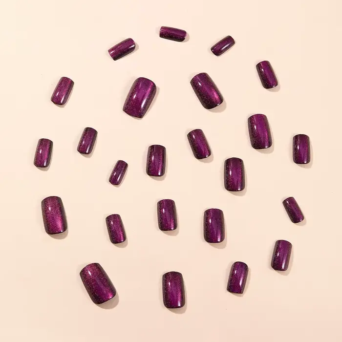 Faux ongles à pression forme carrée