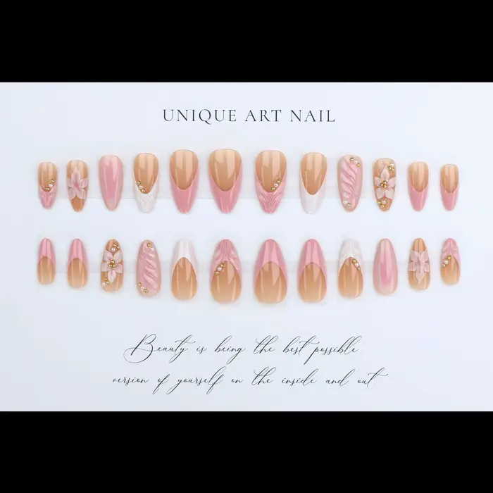 Faux ongles moyens pour femmes et filles