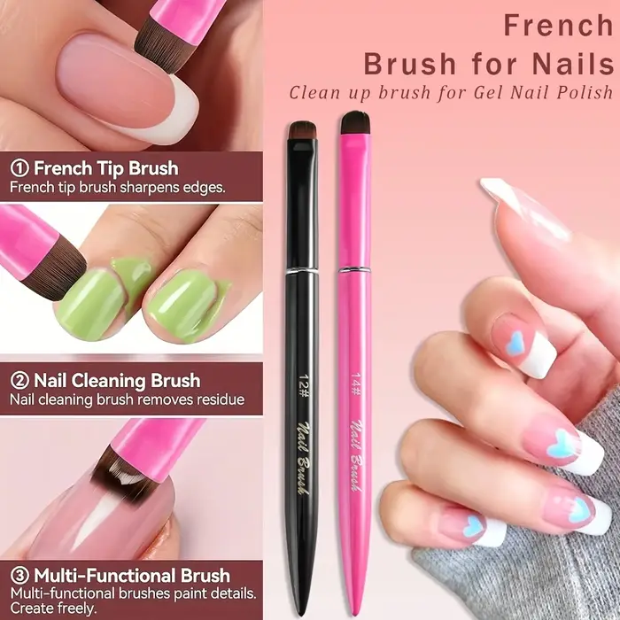 Brosse à ongles française avec tête