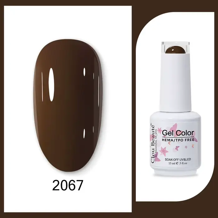Clou Beaute 15ml HEMA TPO gratuit Gel vernis à ongles brillant foncé armée vert Gel laque Semi Perma