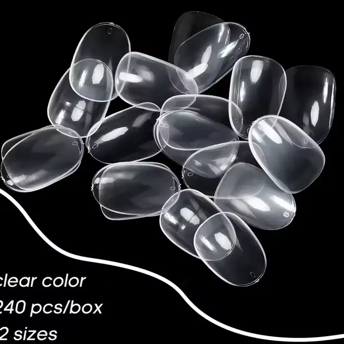 240 faux ongles courts ovales