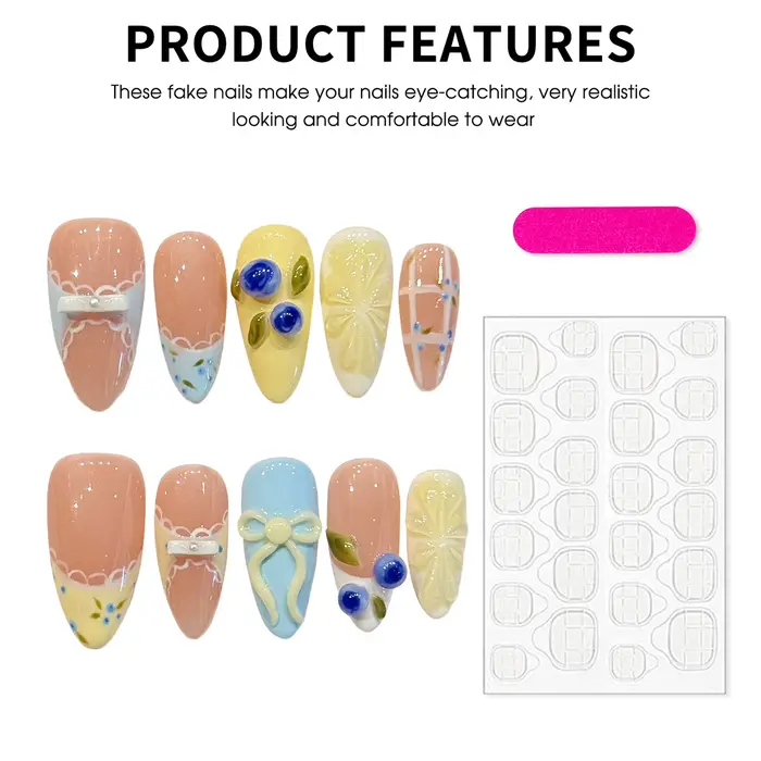 Faux ongles artisanaux adhésifs