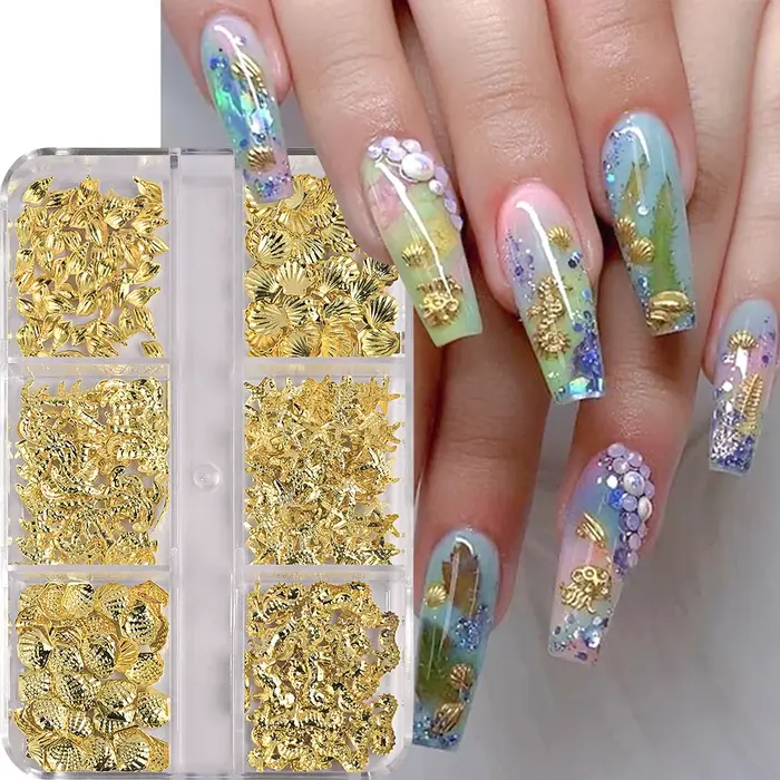 Breloques en métal pour Nail Art