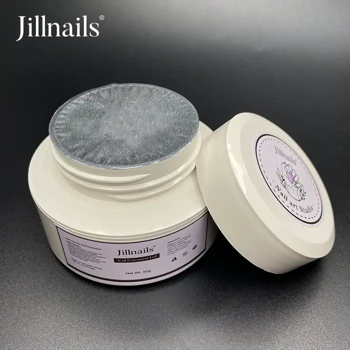 Gel de construction en fibre de verre Jillnails pour extension et réparation d'ongles 50G Gel UV LED