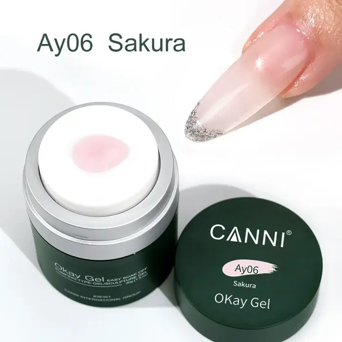 CANNI 30g Ok Gel Extension UV Construction Gel couleur rose chair Gel pompe à Air facile à appliquer tremper UV LED vernis Sculpture Gel